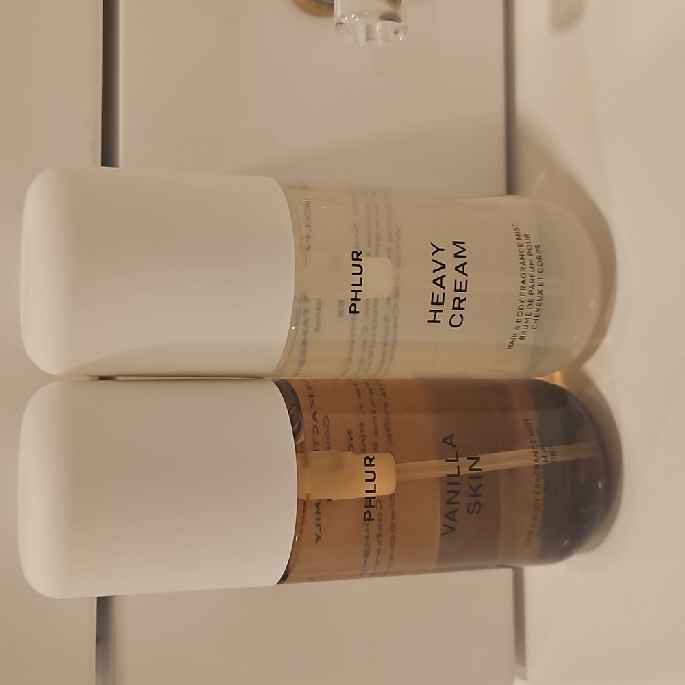 NEW Phlur Vanilla Skin and Heavy Cream Hair and Body Mist Set